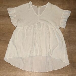 Altar’d State White Flowy Top